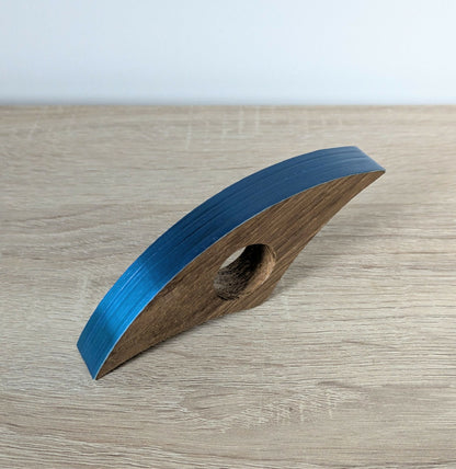 Bague de lecture avec Marqueterie de Paille Bleue Roi