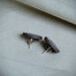 Boucles d’oreilles puces “Lina” en argile sauvage et argent 925