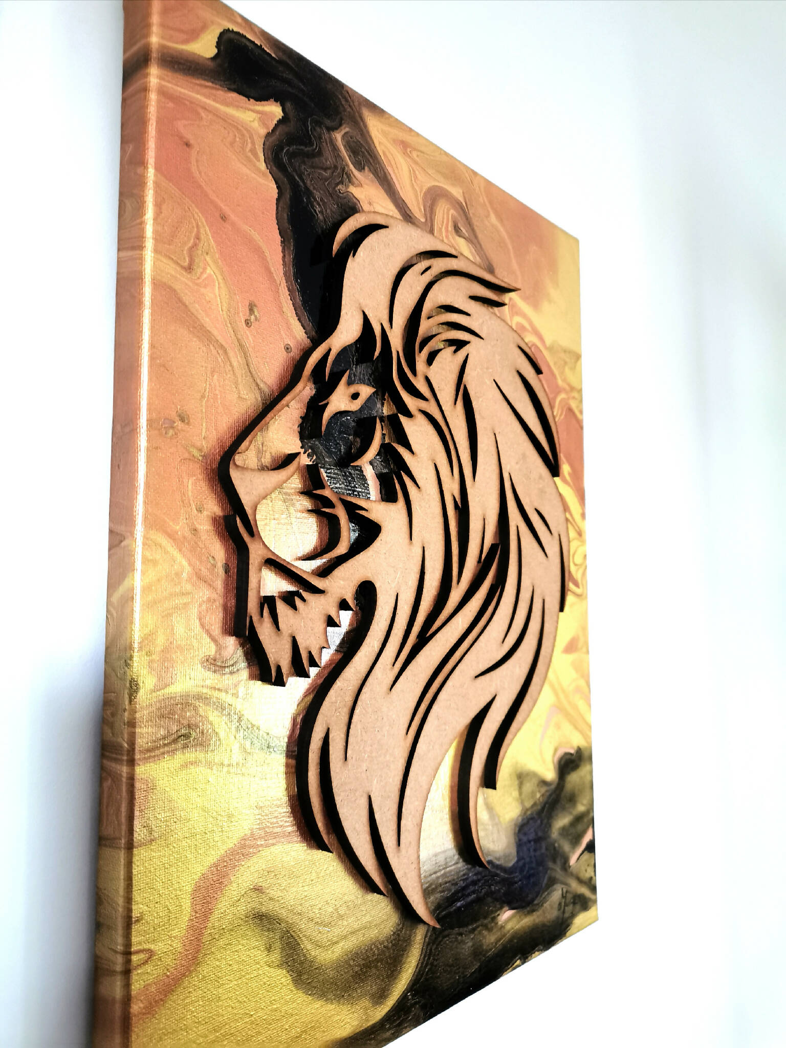 tableau-mural-décoration-artistique-unique-lion