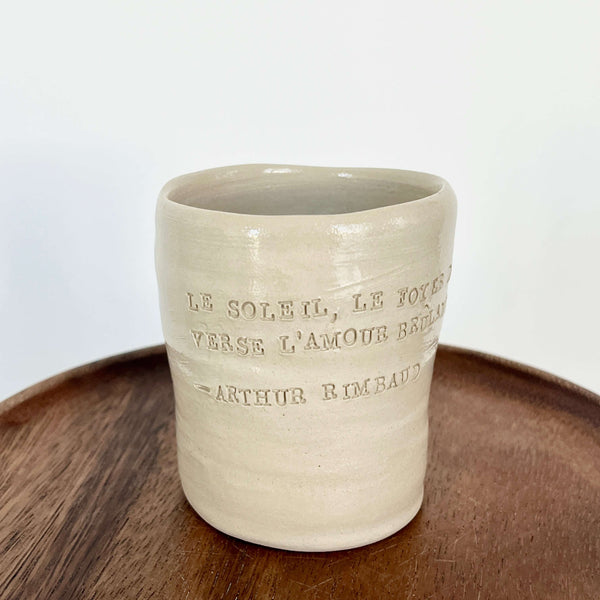 Tasse-poème RIMBAUD Soleil et chair