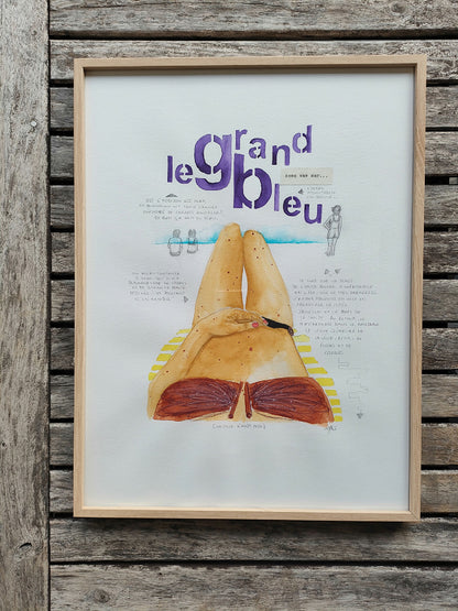 Tirage d'art, reproduction issue d'une aquarelle originale de l'artiste française