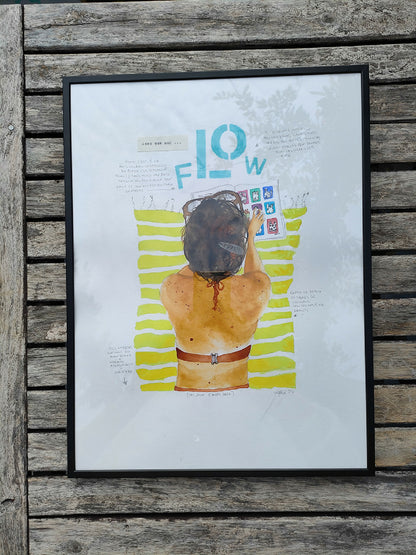 Tirage d'art, reproduction issue d'une aquarelle originale de l'artiste française