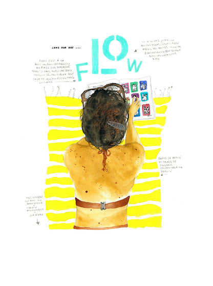 Tirage d'art, reproduction issue d'une aquarelle originale de l'artiste française