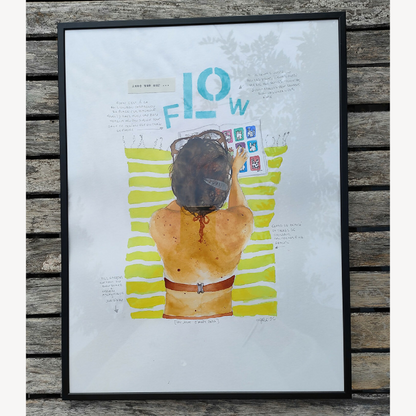 Tirage d'art, reproduction issue d'une aquarelle originale de l'artiste française