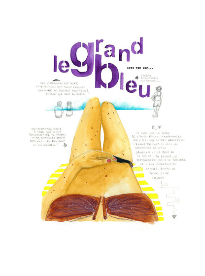 Tirage d'art, reproduction issue d'une aquarelle originale de l'artiste française