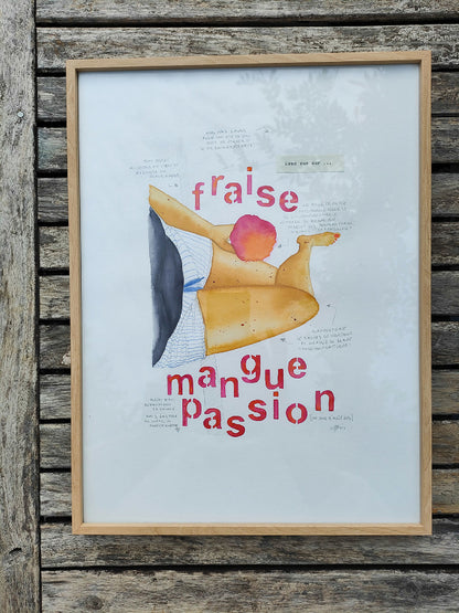 Tirage d'art, reproduction issue d'une aquarelle originale de l'artiste française