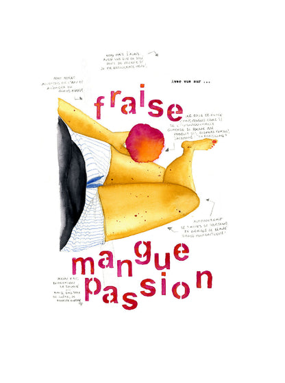 Tirage d'art, reproduction issue d'une aquarelle originale de l'artiste française