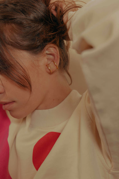 Bague Bijou d'oreille Dualité Large Vermeil