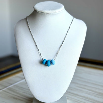 Collier - Trio Lagon - Perles en verre de Murano