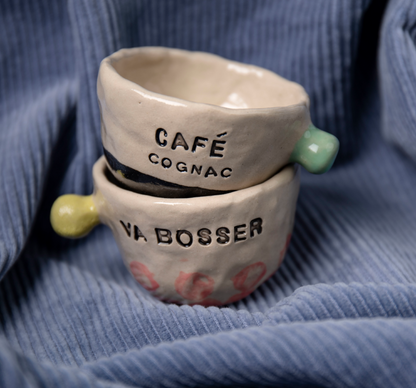 Tasses espresso à messages