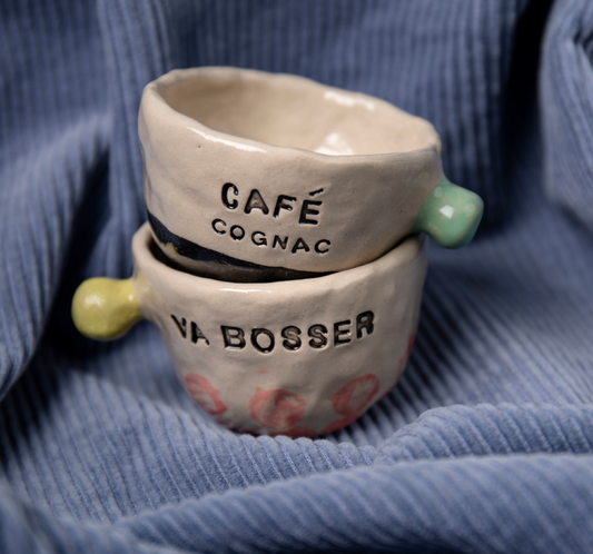 Tasses espresso à messages