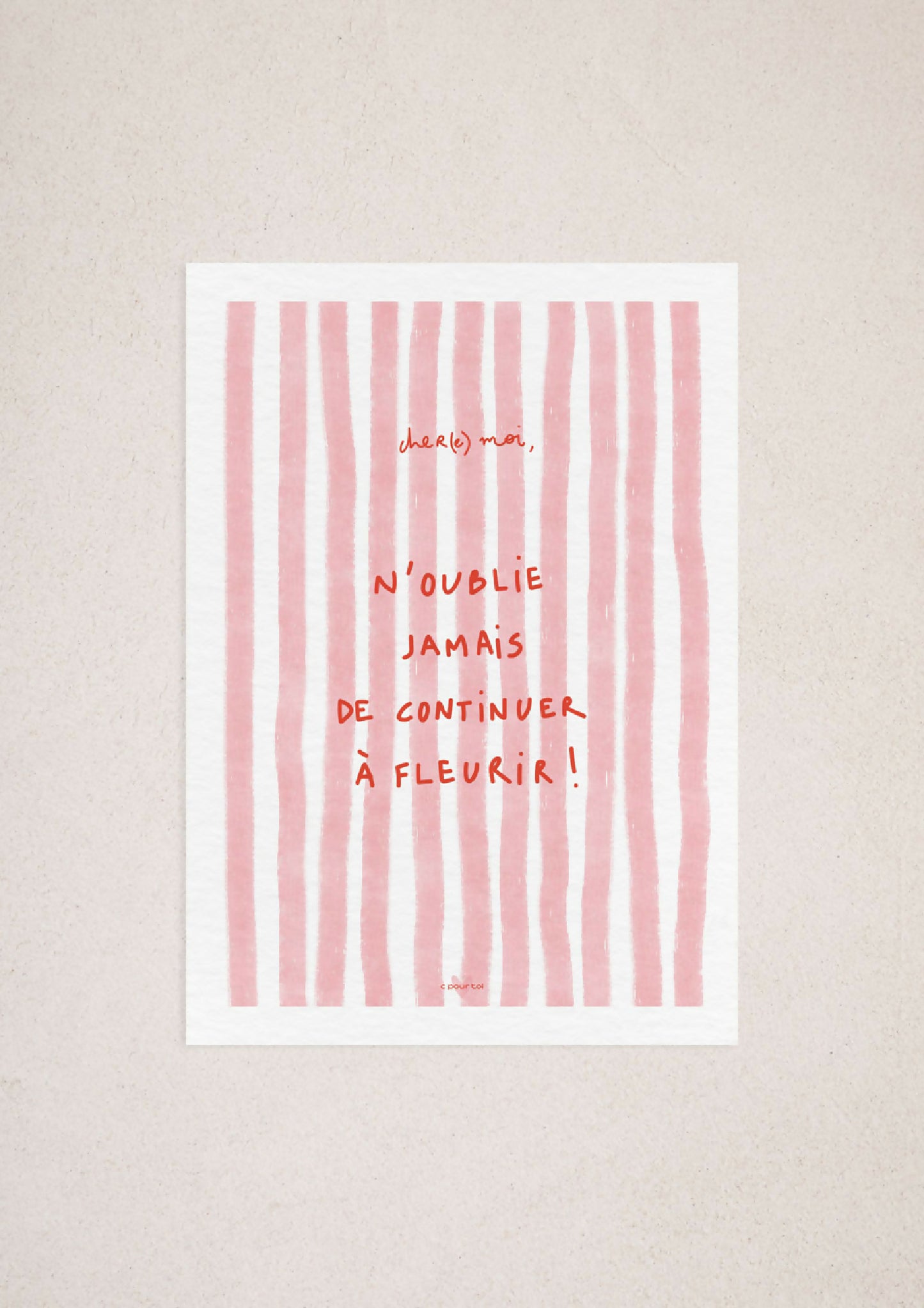 KEEP BLOOMING ・ Affiche