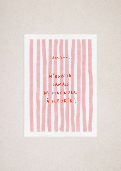 KEEP BLOOMING ・ Affiche