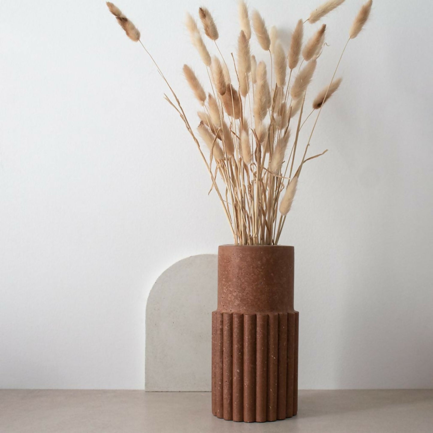 vase beton brut artisanal fait-main artisanat francais poterie