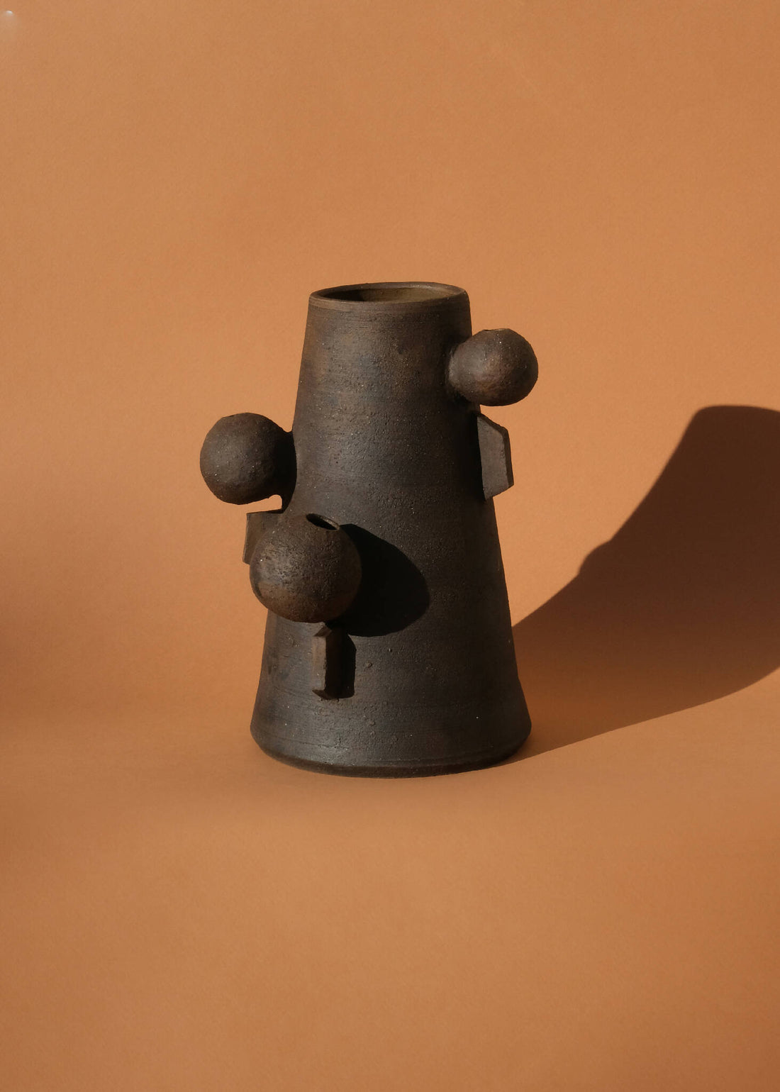 Kat & Roger Handmade Ceramic Vase Modern Geometric Design LA Studio Art Kat & Roger Handmade Ceramic Vase Modern Geometric Design LA Studio Art