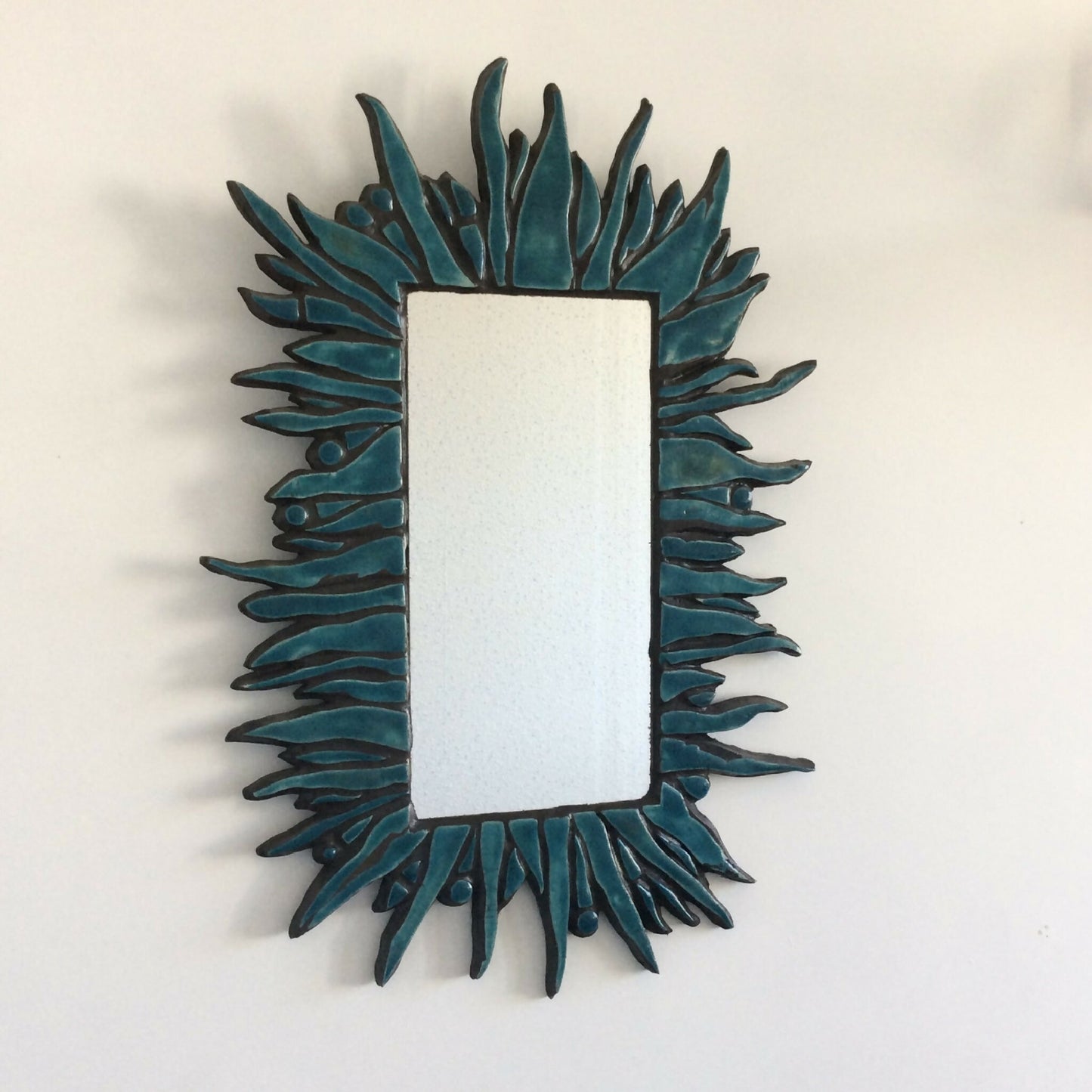 Miroir raku mosaïqué