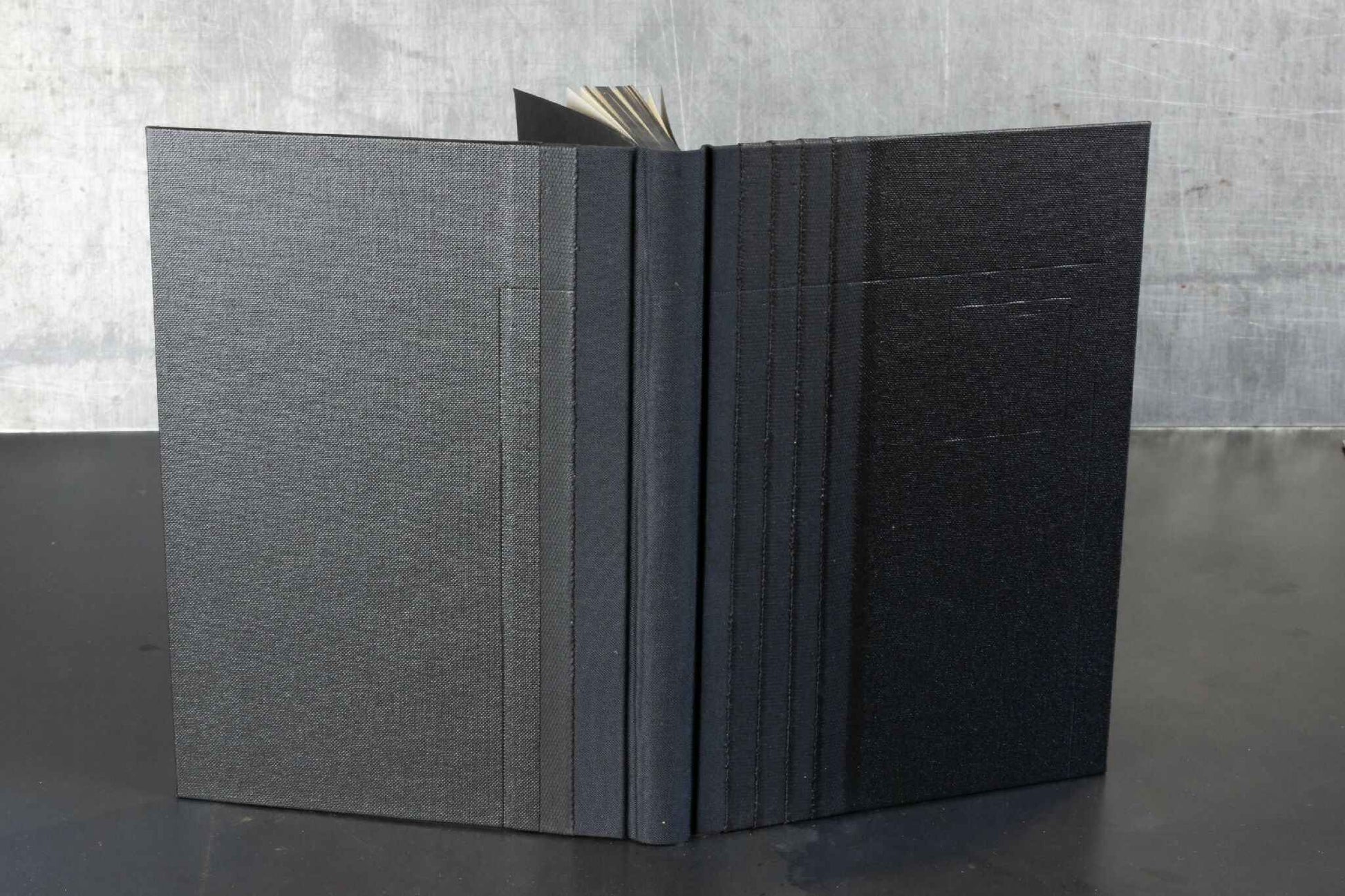 Monochrome noir, carnet ou livre d'or