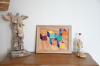 tableau en marqueterie de paille