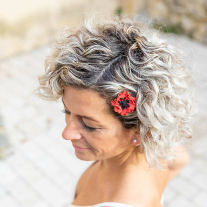 Barrette Bucolique en cuir - Mirette