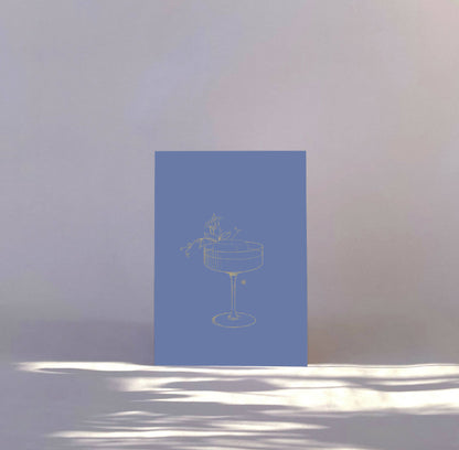 Carte postale feuille d'or