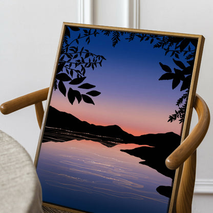 Night Lake Poster 