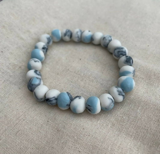 Porcelain bead bracelet for women Contrast collection