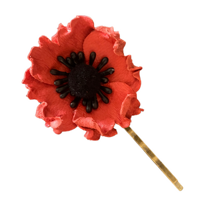 Barrette Bucolique en cuir - Mirette