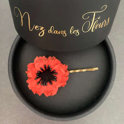 Barrette Bucolique en cuir - Mirette