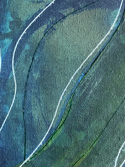 Paysage aux Lignes Blanches