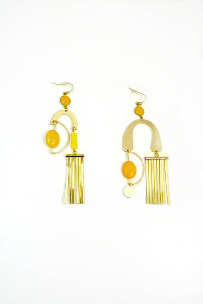 boucles d'o mobile jaune