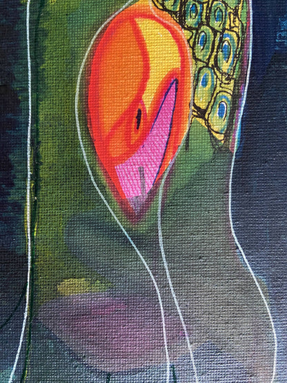 Paysage aux Lignes Blanches