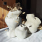 Vase en céramique fait main, production artisanale en France