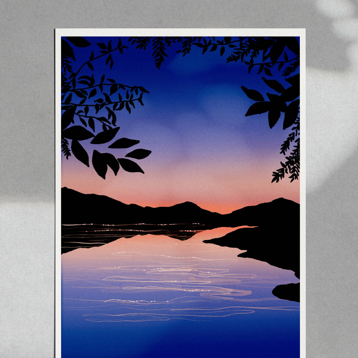 Night Lake Poster 